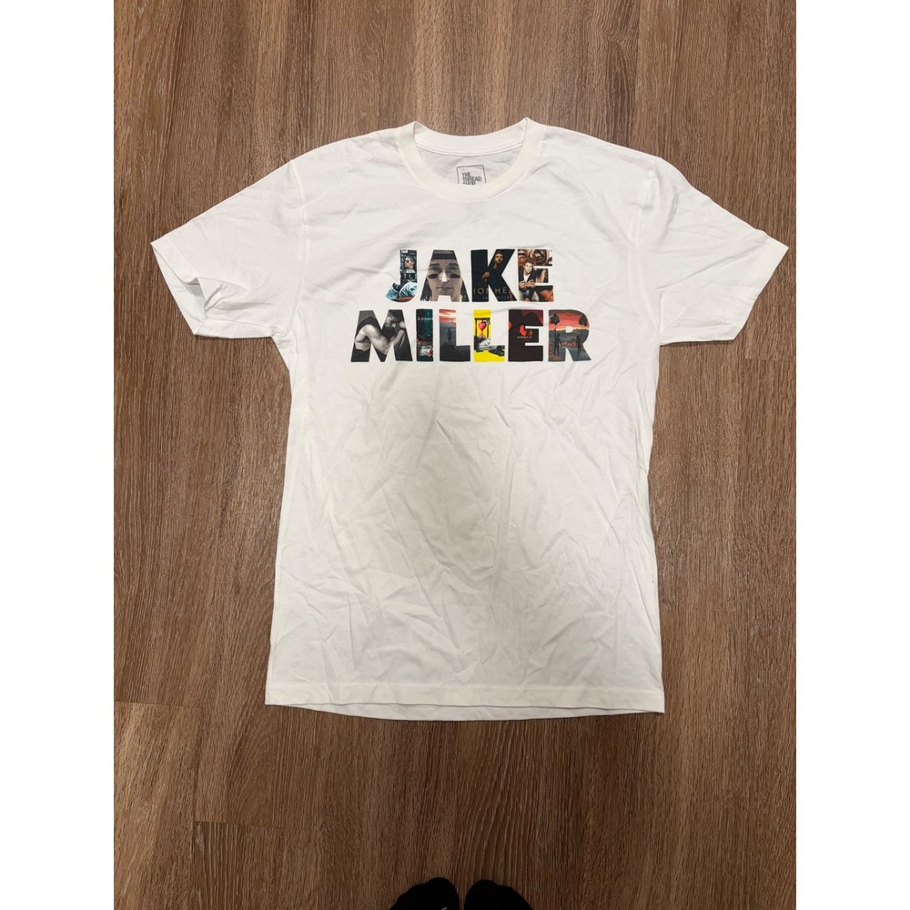 Jake Miller The Thread Shop White Graphic Music Tour T-Shirt‎ Mens Small S